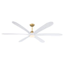 72" Jaydn Farmhouse Satin Nickel DC Motor Downrod Mount Reversible Ceiling Fan with Lighting and Remote Control