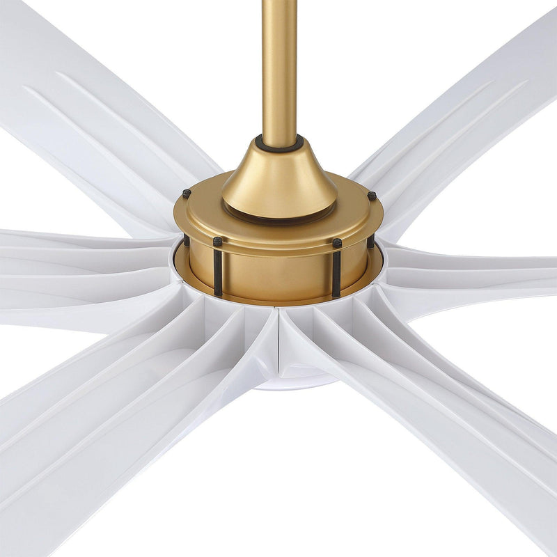 72" Jaydn Farmhouse Satin Nickel DC Motor Downrod Mount Reversible Ceiling Fan with Lighting and Remote Control