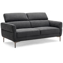 72.5 Inch Modern Fabric Loveseat Sofa Couch with Adjustable Headrest by DirectDeals