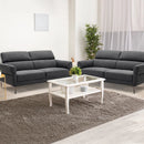 72.5 Inch Modern Fabric Loveseat Sofa Couch with Adjustable Headrest by DirectDeals