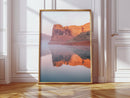 Desert Cliffs Reflected in Morning Mist