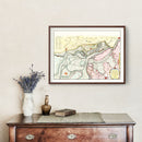 Vintage Map of Antwerp, Belgium 1665