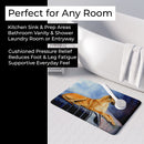 Natural Fawn Great Dane Memory Foam Kitchen Mat Machine Washable Anti-Fatigue Cushion Comfort Bath or Kitchen Rug