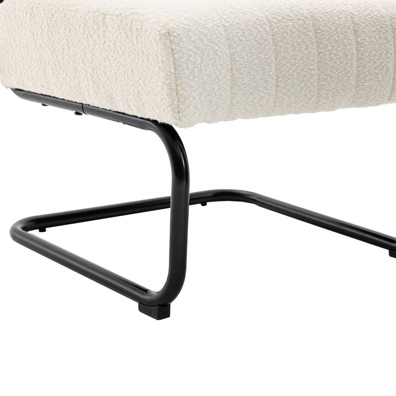 Accent Chair - Modern Industrial Slant Armchair with Metal Frame - Premium High Density Soft Single chair for Living Room Bedroom