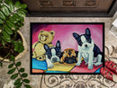 Multiple Breeds Doormat Indoor Outdoor 18H X 27W Front Door Mat Rugs for Entryway, Non Slip Washable