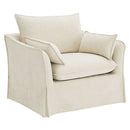 Shane - Chair With 2 Pillows - Beige Linen by Unique Piece Furniture