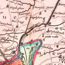 Vintage Map of the Ghent Area of Belgium 1665