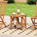 Outdoor Side Table with Storage Shelf for Small Space by LJGDeals