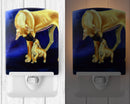 Great Dane and Puppy  Ceramic Night Light Compact, UL-Certified, Ideal for Bedroom, Bathroom, Nursery, Hallway, Kitchen, 6x4x3, Multicolor