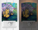 Australian Terrier and Puppy Ceramic Night Light Compact, UL-Certified, Ideal for Bedroom, Bathroom, Nursery, Hallway, Kitchen, 6x4x3, Multicolor