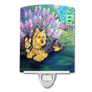 Australian Terrier and Puppy Ceramic Night Light Compact, UL-Certified, Ideal for Bedroom, Bathroom, Nursery, Hallway, Kitchen, 6x4x3, Multicolor
