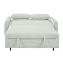 Pull-Out 2 Seat Modern Sleeper Sofa With 2 Throw Pillows And USB Ports by HouseOfZazla