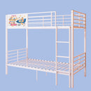 Bunk Bed, Convertible To 2 Separate Twin Size Beds With Full Length Guardrail & Ladder, No Box Spring Needed - White by HouseOfZazla