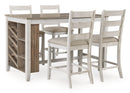 Skempton - Rectangular Counter Table With Storage - White