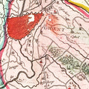 Vintage Map of Flanders, Belgium 1665