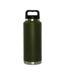 36 Oz Stainless Steel Twist-Off Cap Water Bottle - Dark Green by creativegiftsdirect