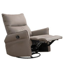 360° Modern Small Rocking Swivel Recliner Chair With Side Pocket by Unique Piece Furniture