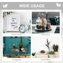 5 Tier Metal Plant Stand with Hangers, Half Moon Shape Flower Pot Display Shelf for Living Room Patio Garden Balcony Decor, White