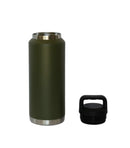 36 Oz Stainless Steel Twist-Off Cap Water Bottle - Dark Green by creativegiftsdirect