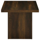 Devar 2-piece Square Coffee and End Table Set Dark Pine