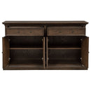 Ridgewell 2-drawer 4-door Dining Server Dark Oak