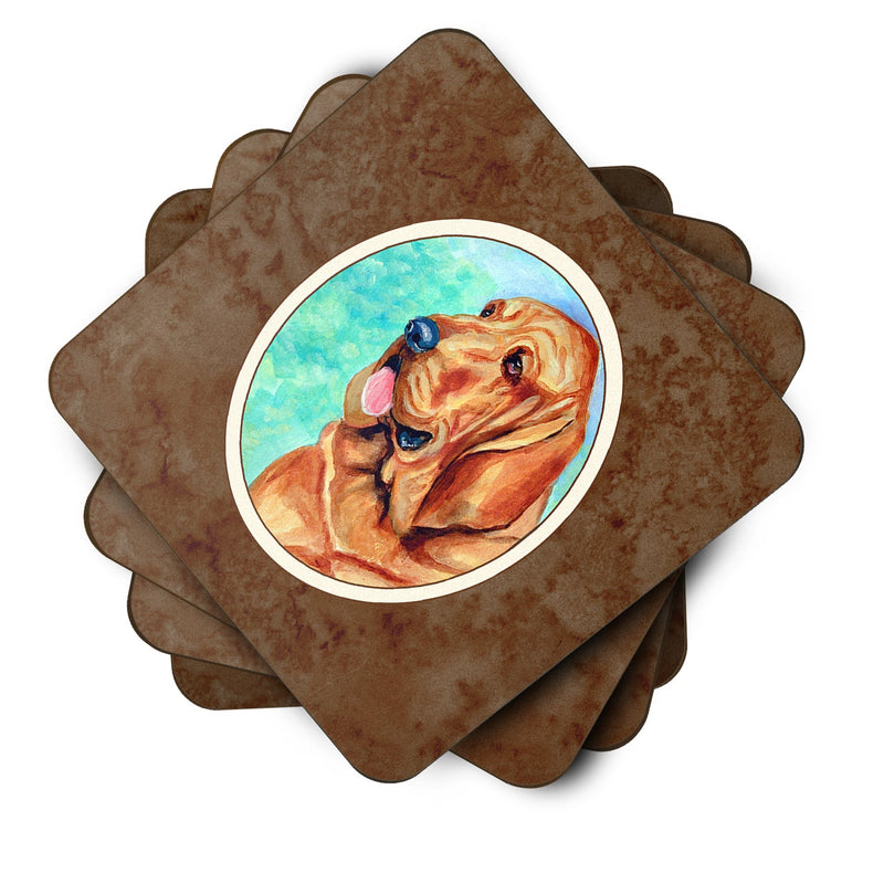 Bloodhound Foam Coaster Set of 4 7224FC