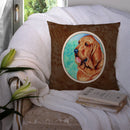 Bloodhound Throw Pillow - 14x14 Decorative Pillow – Art for Your Home & Patio 7224PW1414