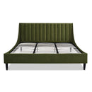 Aspen - Vertical Tufted Modern Headboard Platform Bed Set by HouseOfZazla