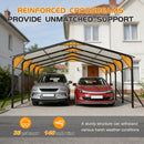 20'x20' Galvanized Steel Carport Canopy