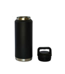 36 Oz Stainless Steel Twist-Off Cap Water Bottle - Black by creativegiftsdirect