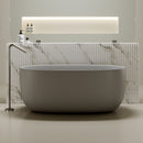 51'' Freestanding Bathtub Resin Stone Soaking Bathtub