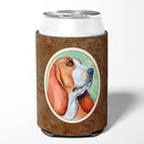 Basset Hound Can or Bottle Hugger Cooler Sleeve for Standard 12 oz Cans, Insulated Foam Beer & Soda Can Hugger Reusable