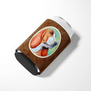 Basset Hound Can or Bottle Hugger Cooler Sleeve for Standard 12 oz Cans, Insulated Foam Beer & Soda Can Hugger Reusable