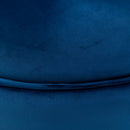 360 Degree Swivel Accent Chair Velvet Modern Upholstered Barrel Chair Over-Sized Soft Chair with Seat Cushion for Living Room, Bedroom, Office, Apartment, Blue