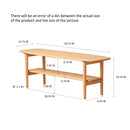 Center table Low Table 100% solid wood Top plate Desk Coffee table Width 100 x Depth 40 x Height 42 cm Study desk Work from home Easy to assemble Natural wood with storage shelf Natural writing desk