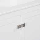 Bathroom Vanity With Single Sink, Combo Cabinet Undermount Sink, Bathroom Storage Cabinet With Two Doors And A Drawer, Soft Closing, Multifunctional Storage, Solid Wood Frame by HouseOfZazla