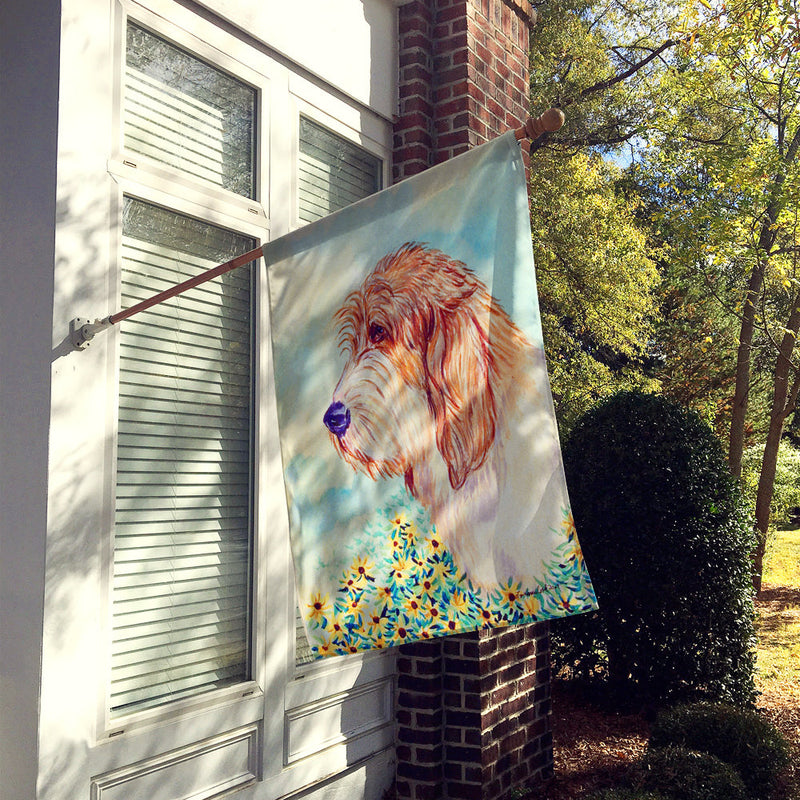 Petit Basset Griffon Vendeen Flag Canvas House Size