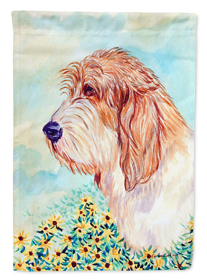 Petit Basset Griffon Vendeen Flag Canvas House Size