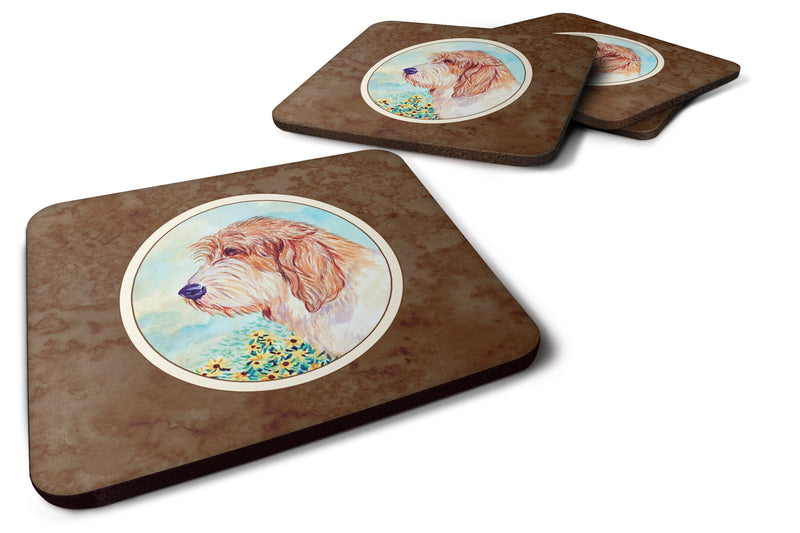 Petit Basset Griffon Vendeen PBGV Foam Coaster Set of 4 7229FC