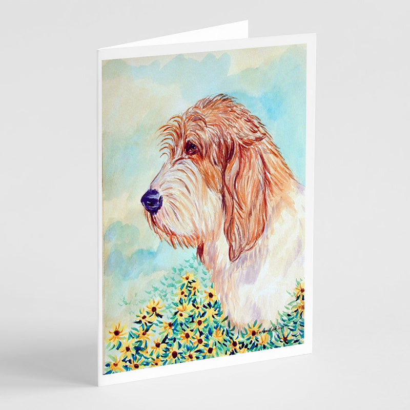 Petit Basset Griffon Vendeen PBGV Greeting Cards and Envelopes Pack of 8