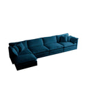Modular Sectional Sofa for Living Room, U Shaped 5 Seater with Ottoman by HouseOfZazla