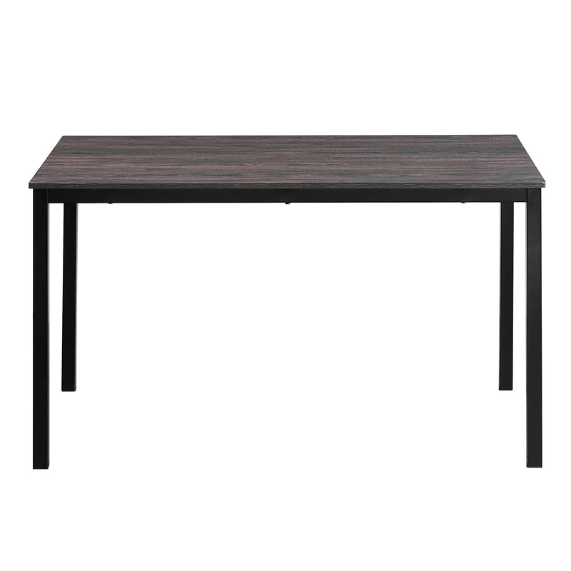55.1" Dining Table - Walnut color table top with black leg
