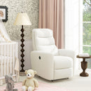 Bloomy - High Back Power Recliner Motion Chair - Chiffon White by Unique Piece Furniture