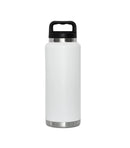 36 Oz Stainless Steel Twist-Off Cap Water Bottle - White by creativegiftsdirect