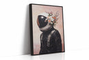 Astronaut with Blossoms on Blush