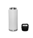 36 Oz Stainless Steel Twist-Off Cap Water Bottle - White by creativegiftsdirect