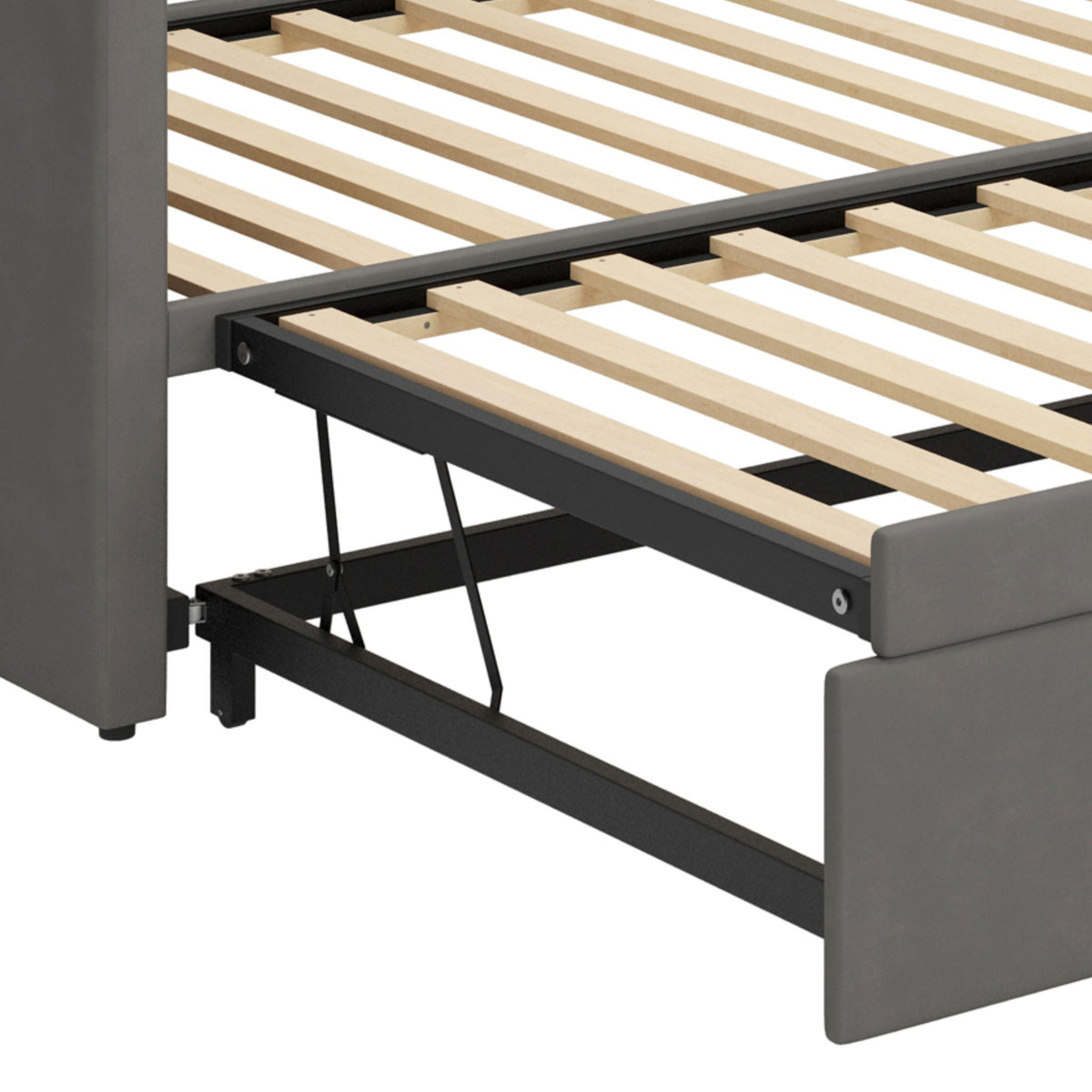 Daybed With Pop Up Trundle, Upholstered Sofa Bed, photo 9 of 21