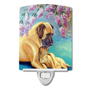 Great Dane and puppy Ceramic Night Light Compact, UL-Certified, Ideal for Bedroom, Bathroom, Nursery, Hallway, Kitchen, 6x4x3, Multicolor