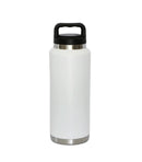 36 Oz Stainless Steel Twist-Off Cap Water Bottle - White by creativegiftsdirect