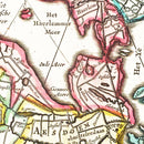 Vintage Map of Holland 1665